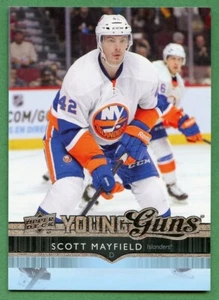 SCOTT MAYFIELD 2014-15 UD YOUNG GUNS #234 NEW YORK ISLANDERS - Picture 1 of 2