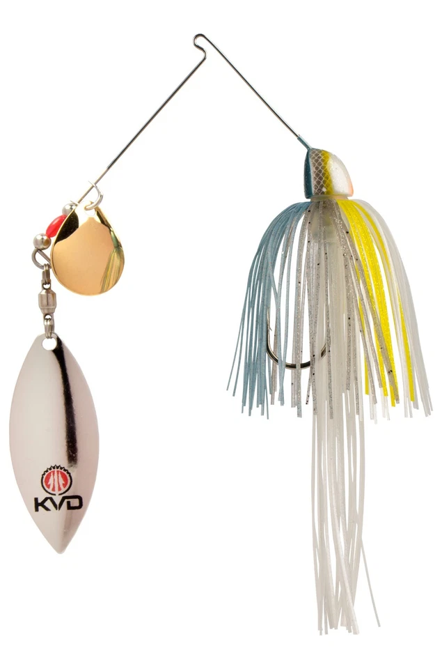 Strike King Spinnerbait KVD FSB38CW-590GS Sexy Shad 3/8 OZ Colorado Willow Foto 1 de 1
