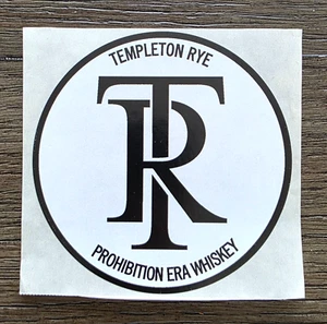 Adesivo TEMPLETON RYE epoca proibizionismo whisky promo sticker - NUOVO - Foto 1 di 2