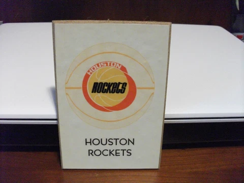 Vintage NBA Basketball Kentucky Art Houston Rockets Emblem Plaque 5 x 3 1/2 Cover