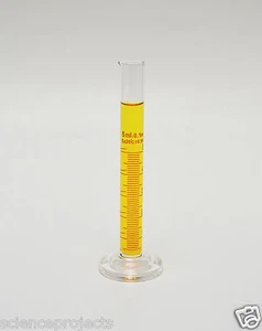 CILINDRO GRADUADO MEDICIÓN 5mL LABORATORIO VIDRIO BOROSILICATO 5 mL IRREGULAR - Imagen 1 de 1