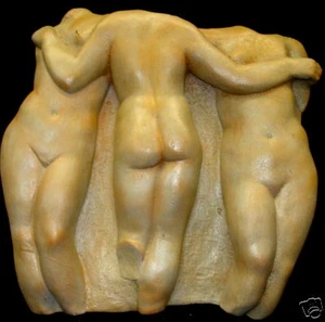 Three Graces Greek Relief Sculpture Wall Plaque LOUVRE Museum 18019 - Picture 1 of 4