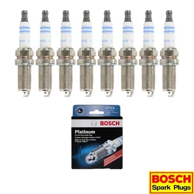New Set of 8 BOSCH Platinum Spark Plug for FX45 M45 Q45 QX56/ Armada Titan V8 - Image 1 of 4