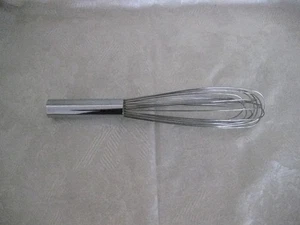 Batidor de huevos con mango de acero inoxidable mezclador de cocina globo alambre batidor de huevos 10" - Imagen 1 de 3