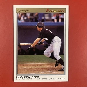 1991 O-Pee-Chee Premier Baseball Carlton Fisk card #45 HOF White Sox Red Sox - Picture 1 of 2