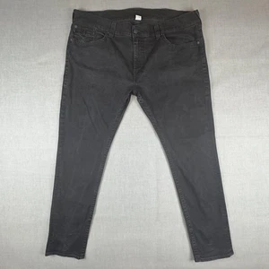 True Religion Rocco Flap Jeans Herren 46 Schwarz Relaxed Skinny Stretch Denim - Bild 1 von 12
