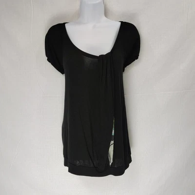 Top manga gorra Pucci pequeño con colorido inserción de seda Peek-a-boo diseñador artístico Foto 1 de 4