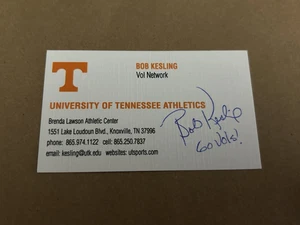 Tennessee Volunteers BOB KESLING Signed Business Card FOOTBALL VOLS AUTOGRAPH - Picture 1 of 1