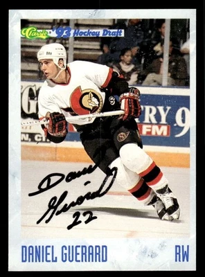 1993 Classic '93 Hockey Draft #132 Daniel Guerard Signed Auto (no COA) *d2 - Image 1 of 2