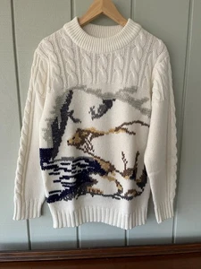 Vintage Silton California Strick Wildtiere Jagd Bär Pullover - Herren Medium - Bild 1 von 5