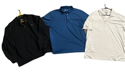 Lote de 3 suéteres/polo para hombre talla XL Greg Norman 1/4 cremallera, Pebble Beach, PGA Tour Foto 1 de 4