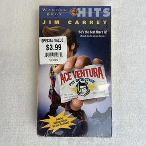 SEALED Ace Ventura: Pet Detective VHS 1994 Jim Carrey New Warner Bros Watermark - Picture 1 of 7