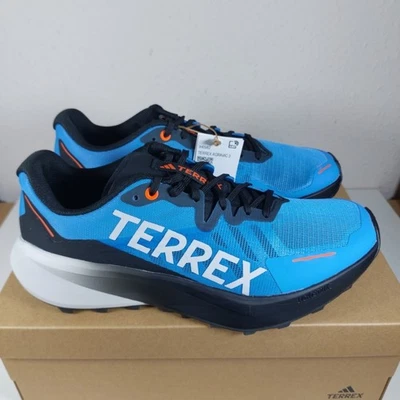 Adidas Terrex Agravic 3 Trail Trainers Running Shoes Blue Black Size UK 8 New - Image 1 of 4