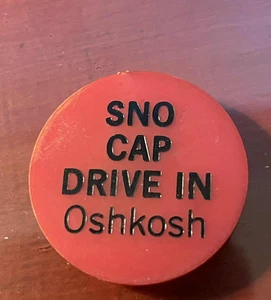 Ficha Chip Publicidad Sno Cap Drive En Oshkosh Wisconsin Restaurantes De Colección - Imagen 1 de 2
