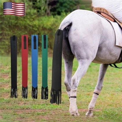 1X Bolsa de Cola de Caballo Protector Caballo Pony Suave Colorido Elástico Fácil Corbata Foto 1 de 4