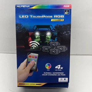 ALPENA RGB Wireless 4 x LED TOUGHPODS Multicolor Model 77673 with Remote NOB - Bild 1 von 5