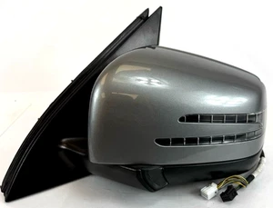 2013-2016 Mercedes GL350 GL450 ML350 LH Left Mirror Silver Camera Blind Spot OEM - Bild 1 von 9