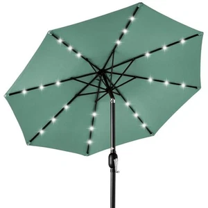 Best Choice Products 10 ft. Market Solar LED Lighted Tilt Patio Umbrella with in - Picture 1 of 7