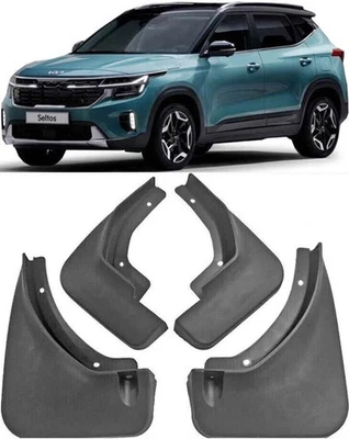 New Genuine Front & Rear Splash Guards Mud Flaps Fender For 2024-2025 Kia Seltos - Image 1 of 4