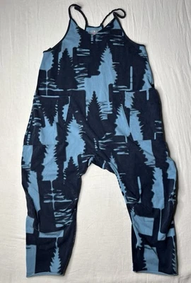 Free People Hot Shot Jumpsuit size Medium in Winter Forest Navy - Image 1 of 4