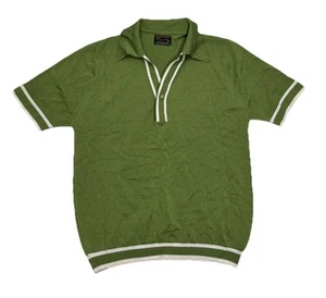 Vintage Puritan Ansetta Ban Lon Knit Polo Shirt Antron 60s 70s Dagger Size M - Picture 1 of 5