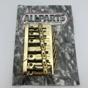 Allparts Economy Heavy Duty 6-String Bass BridgeGold - Picture 1 of 2