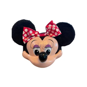 De colección 3D Minnie Mouse Disney Snapback Gorra Orejas Peludas Adulto Plástico Duro 1996 - Imagen 1 de 8