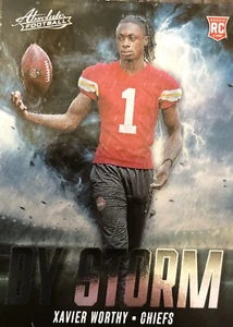 2024 Panini Absolute By Storm - Xavier Worthy - RC - Kansas City Chiefs - Picture 1 of 2