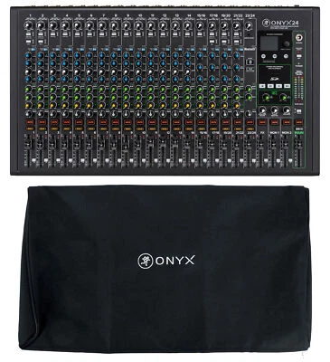 Mackie ONYX24 24-Channel Analog Mixer w/USB/3-Band EQ/Bluetooth+Dust Cover - Image 1 of 4