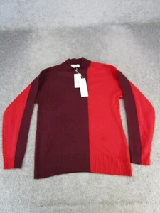 Liz Claiborne Sweater Womens Medium Red Burgondy New - Picture 1 of 10
