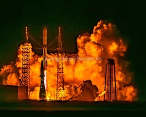 2025 Jan 16th 8x10 Photo LIFTOFF Blue Origin New Glenn NG-1 Maiden Flight SLC-36 - Bild 1 von 1