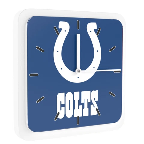 New 3 in 1 NFL Indianapolis Colts Home Office Decor Wall Desk Magnet Clock 6" Cover