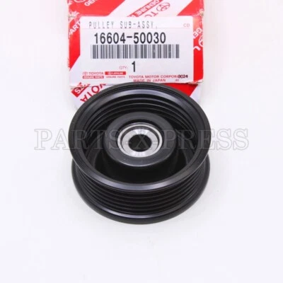 16604-50030 OEM TOYOTA LEXUS GS430 LS400 SC430 ACCESSORY DRIVE BELT IDLER PULLEY Foto 1 de 4