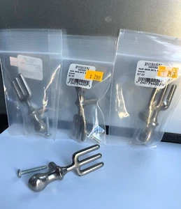 Restoration Hardware Rake Knob Cabinet Door Drawer Pulls 4 total - Picture 1 of 3