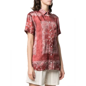 Camicia Oca Dorata Clarissa Pigiama Patch Tasca Donna GWP00725.P000373.40383 - Foto 1 di 5
