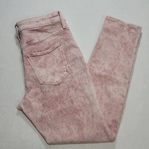 Universal Thread Womens Jeans Size 6/28 R Pink High Rise Skinny Denim Acid Wash - Picture 1 of 17