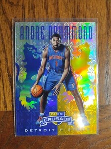 Andre Drummond 2012-13 Panini Crusade Blue Gold PRIZM Rookie Card RC #20