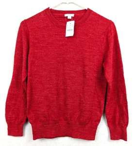 Crewcuts sz 12 boy's Crewneck Sweater knit red stretchy long sleeves cotton 4591 - Picture 1 of 4