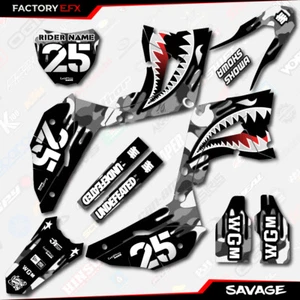 Gray Savage Camo Graphics fits Honda CR125 250 Polisport Restyle kit 02-07 Decal - Picture 1 of 5