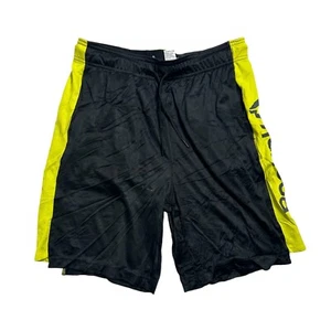Reebok Basketball Shorts Mens Medium M Black Baggy Pockets Drawstring Logo Y2K - Picture 1 of 10