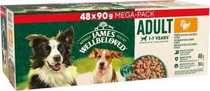 James Wellbeloved Adult Hundefutter gemischte Auswahl im Soßenbeutel 48 x 90 g - Bild 1 von 7