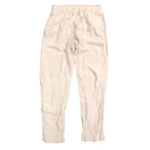 H&M 100% Leinen Hose mit Kordelzug Gummibund Damen Gr. S Strand Reise - Bild 1 von 10
