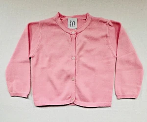 Baby Gap Long Sleeve Button Front Solid Pink Cardigan Sweater, XL (18-24 mos) - Picture 1 of 2