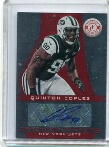 2012 Panini Totally Certified QUINTON COPLES autograph freshman phenoms NY JETS - Picture 1 of 2
