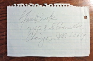 1950 Pulitzer Prize Winner Gwendolyn Brooks (1917-2000) Signed & Inscribed Note - Picture 1 of 2