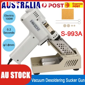 S-993A Electric 220V 100W Vacuum Desoldering Pump Solder Sucker Gun Aluminum Tin - Picture 1 of 12