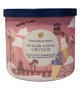 NEW Bath & Body Works Sugar Cone Crunch 3-Wick Candle 25-45 burn hours 14 oz - Picture 1 of 1