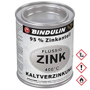 Bindulin Flüssig Zink Silber 95 Prozent Zinkanteil Metalldose 125ml - Picture 1 of 1