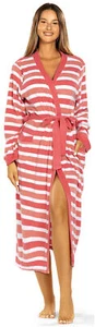 Damen Bademantel Morgenmantel COMTESSA Langarm Frottee Baumwolle pink Gr.38 NEU - Bild 1 von 3