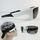 Mens Polarized Sunglasses 100% UV Smoke Lens Anti Glare Fishing Motorcycle White